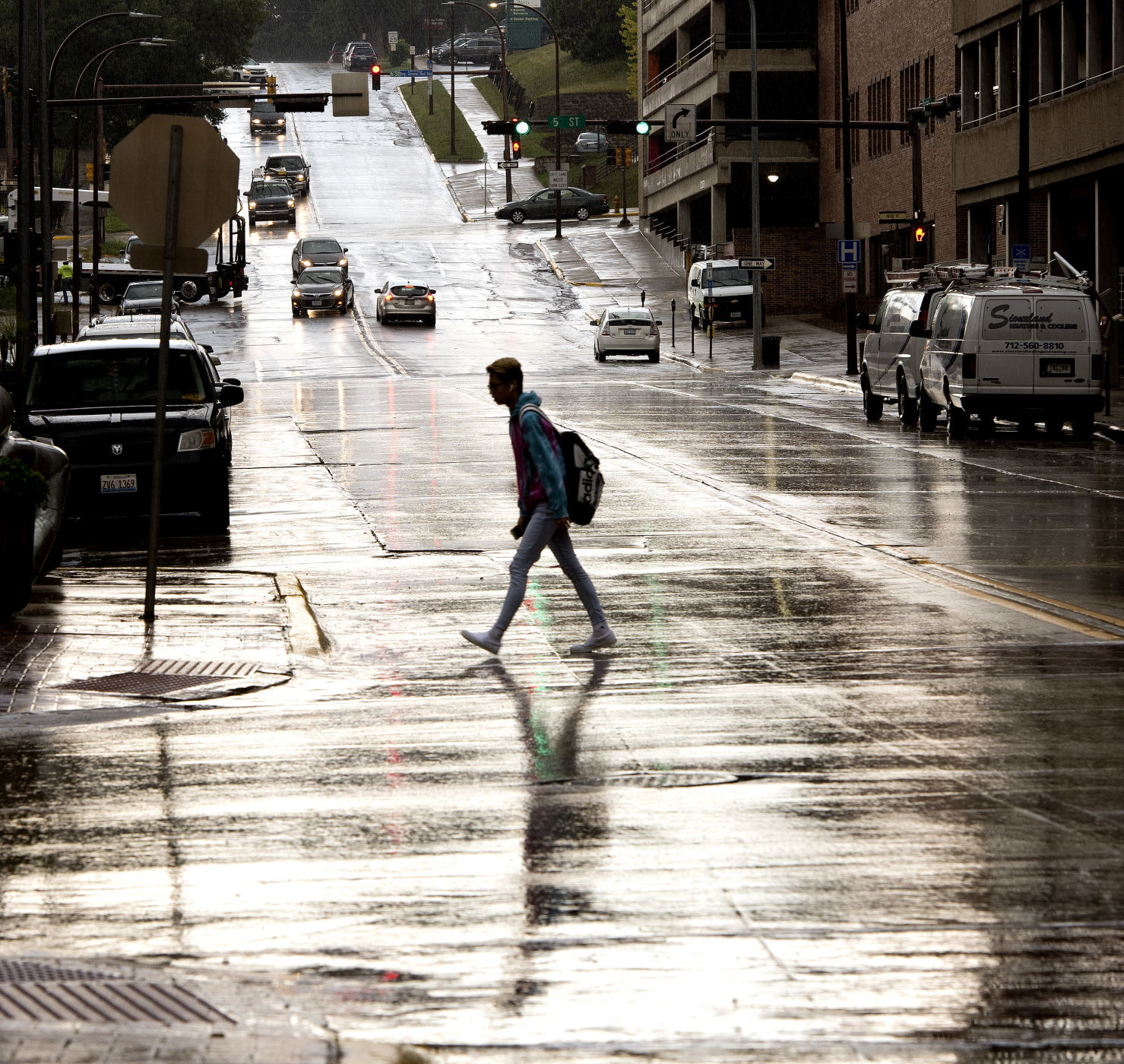 Walking in wet weather